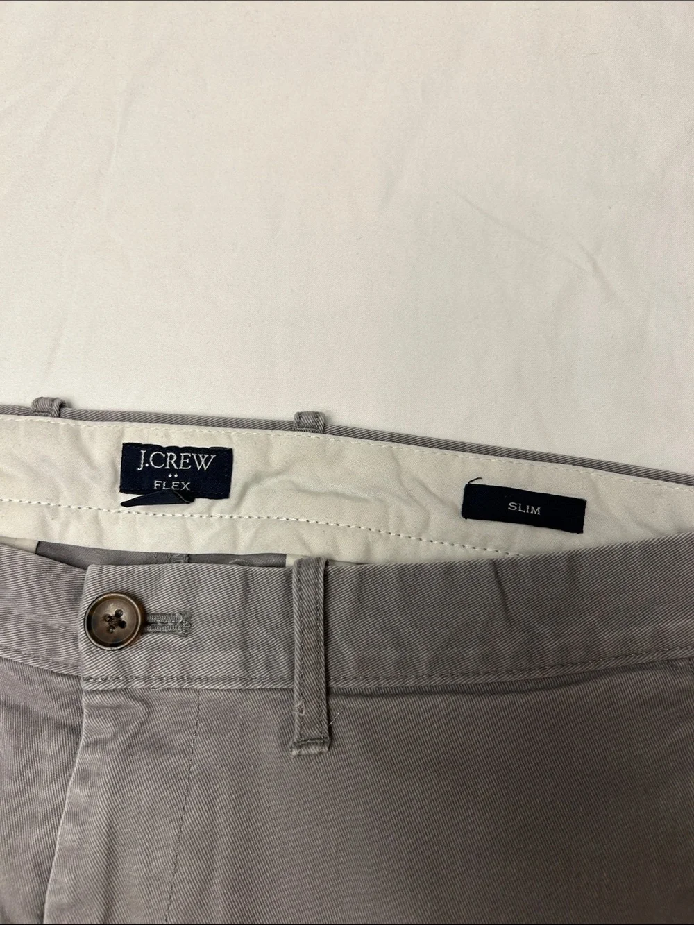 J. Crew Light Gray Slim Chino Pants